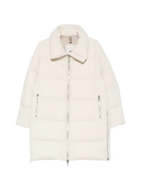 Duno quilted high-neck coat Neutrals SHIVAAPRICA