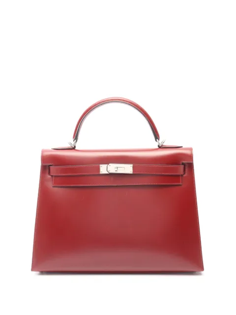 Hermès Pre-Owned 2001 Box Calf Kelly Retourne 32 satchel Red 2GVJ8BBBT2TXXBWF