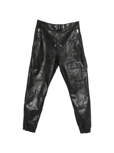 Rick Owens DRKSHDW Moto zip-fastening trousers Black DU02F6375SBMC