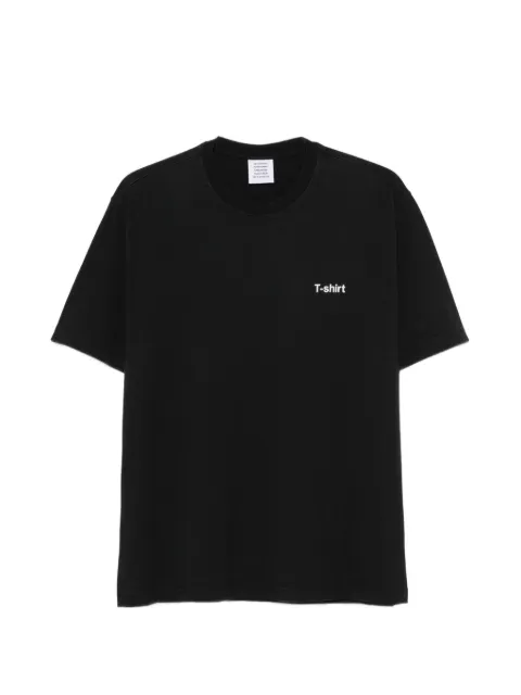 VETEMENTS slogan-print T-shirt Black MH27TR221B