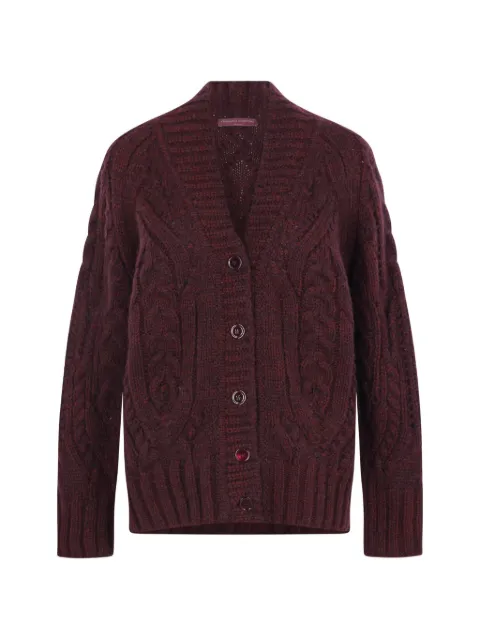 Ermanno Scervino cable-knit cardigan Red D495N322NWJ92118