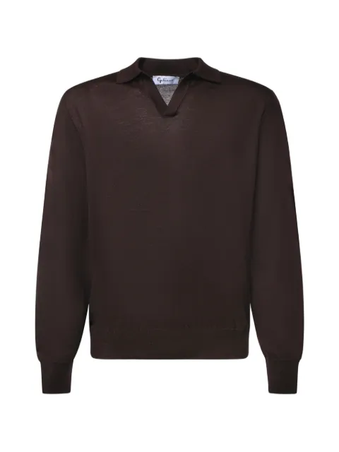 Galiano wool fine-knit top Brown 1451343189195