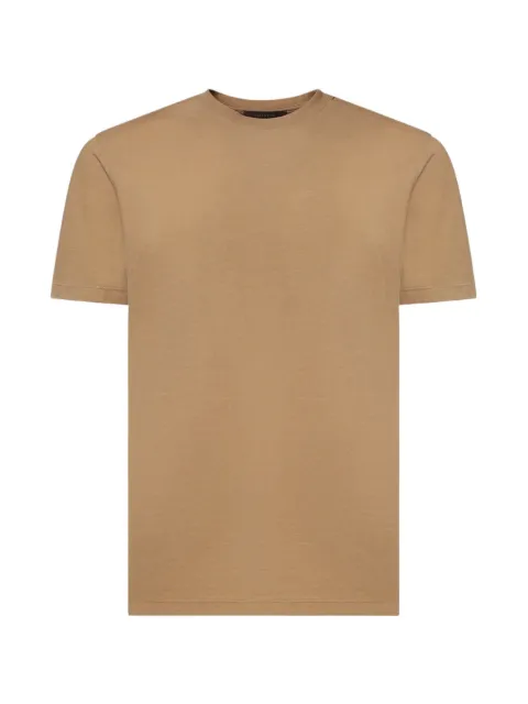 Zanone crew-neck cotton T-shirt Brown 815214ZG380