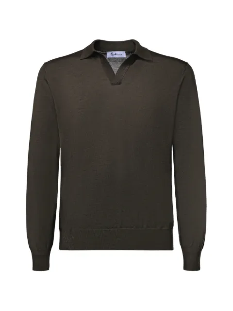 Galiano polo-collar sweater Brown 1451343189488
