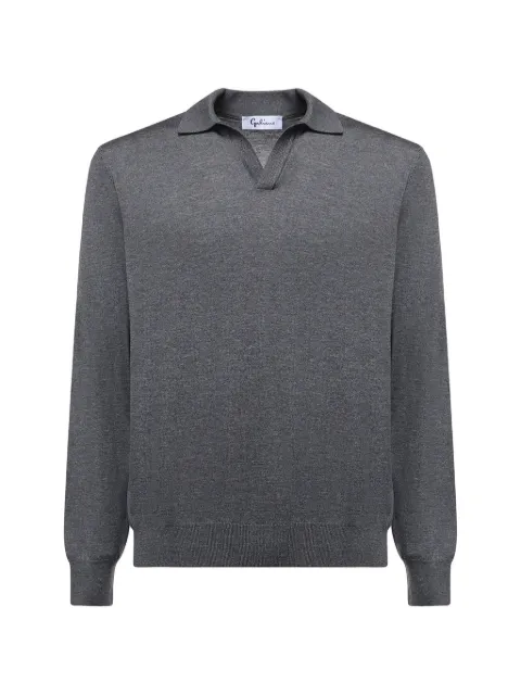 Galiano wool fine-knit top Grey 1451343189089
