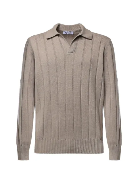 Galiano ribbed fine-knit top Brown 1962623184462
