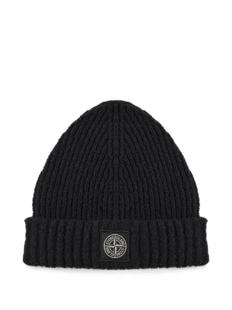 Stone Island N100004 full rib cotton bouclé Black L2S15N100004S0N17V0029
