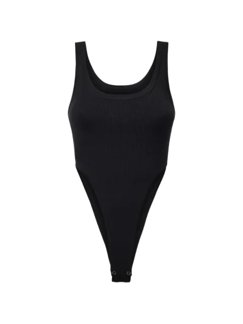PINKO ribbed-knit Love Birds bodysuit Black 107355A3J0