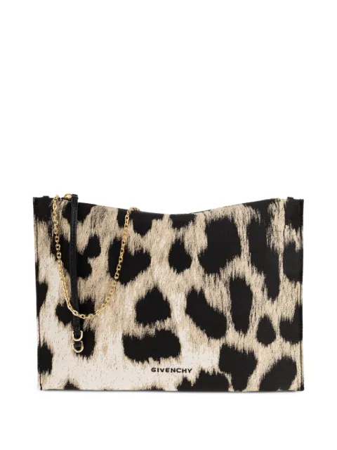 Givenchy Voyou leopard-print shoulder bag Neutrals BB60RDB2J7