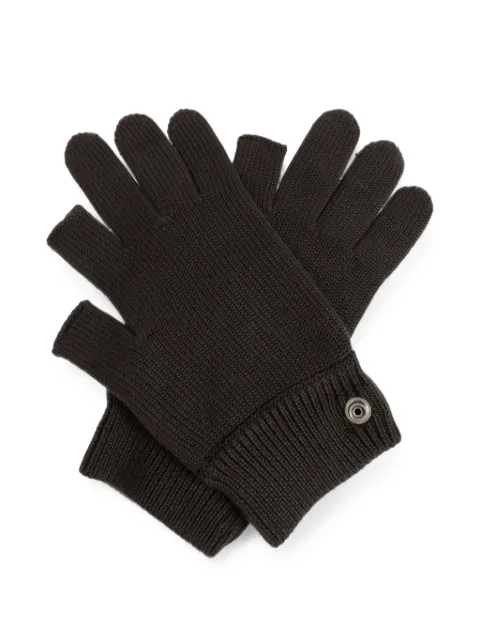 Rick Owens touchscreen gloves Brown RU02F4492WS