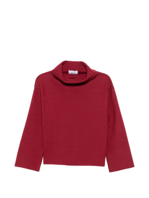 Niu roll-neck drop-shoulder sweater Red AW26506J250