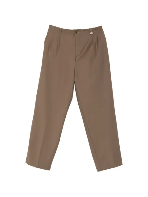 Myths pleated-front straight-leg trousers Brown 26WM24L106