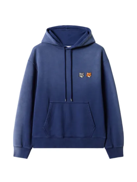 Maison Kitsuné Double Fox Head hoodie Blue MRMJH01KMBIT4