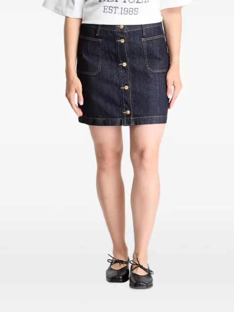 Tommy Hilfiger button-up rigid denim mini skirt Blue WW0WW50008