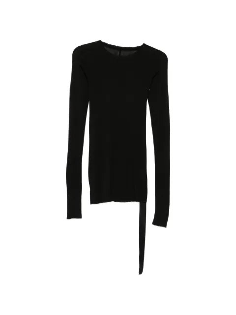 Rick Owens DRKSHDW ruched long-sleeve top Black DS02F6217BH
