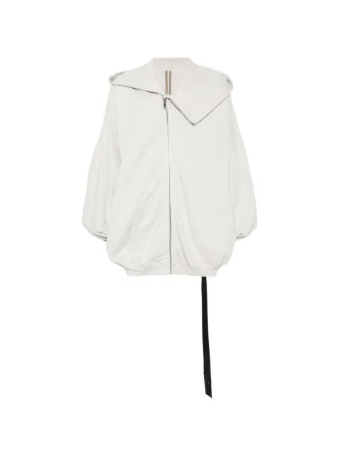Rick Owens DRKSHDW Mountain Hun asymmetric-zip hoodie Neutrals DU02F6278FP