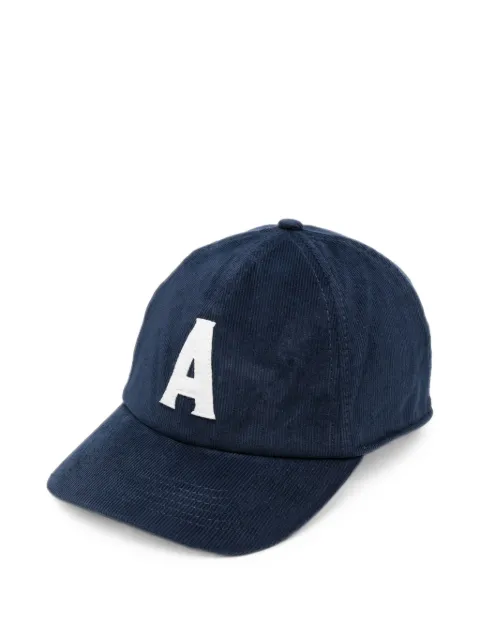 Autry logo-embroidered corduroy baseball cap Blue ACPU127BBLU
