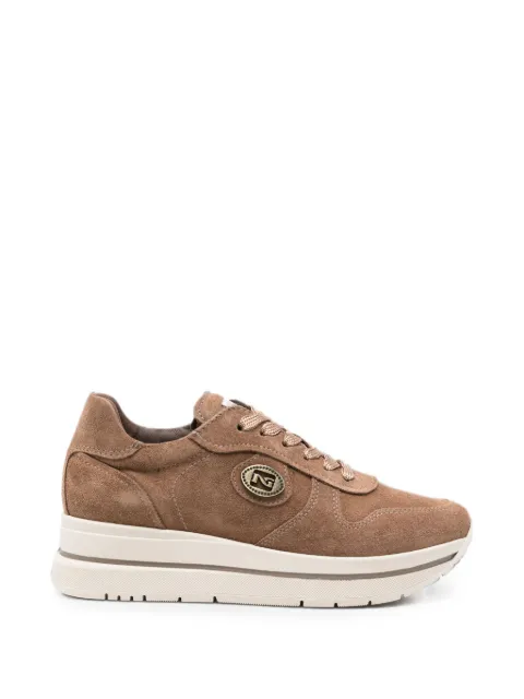 NERO GIARDINI logo-plaque platform sneakers Brown I617362D442