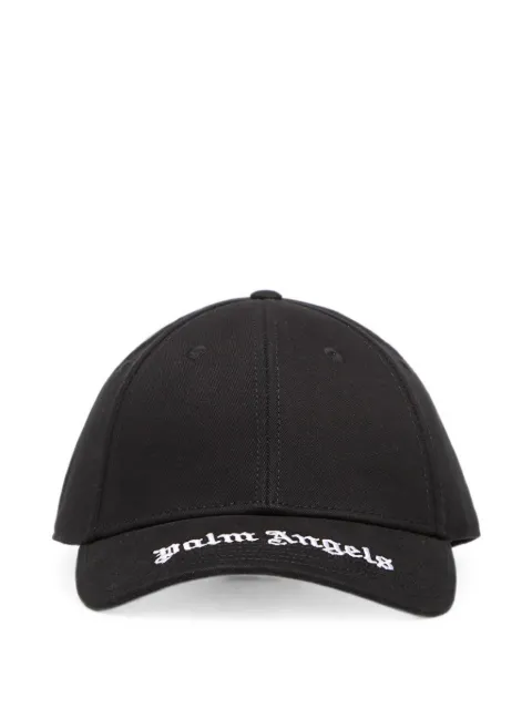 Palm Angels curved logo-visor baseball cap Black PAMLB001FB0021003