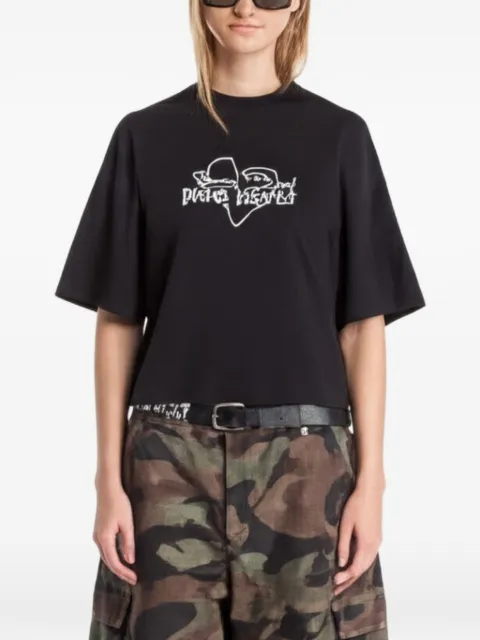 Palm Angels Venice Love boxy T-shirt Black PAWAA003JR0061003