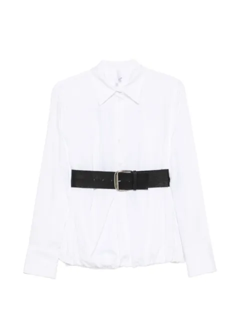 IMPERIAL belted gathered shirt White CPE7MFP