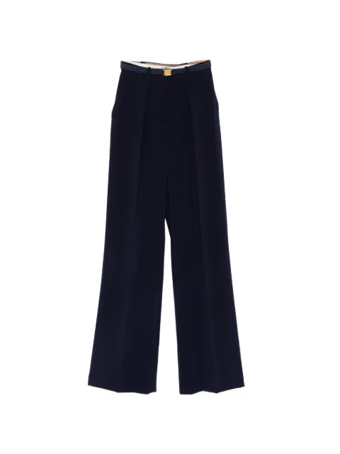 Elisabetta Franchi belted wide-leg trousers Blue PA20766E2