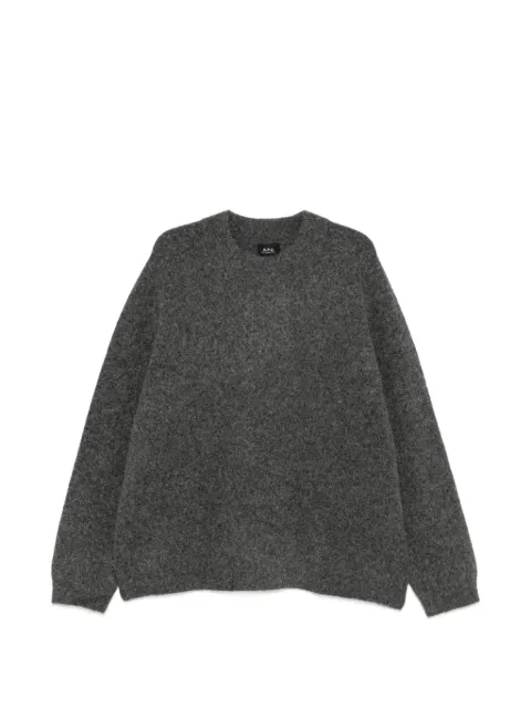 A.P.C. long-sleeve crew neck sweater Grey WPABQH23515