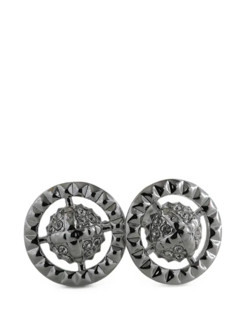 Vivienne Westwood crystal-embellished Orb earrings Silver 6202015Z02W110