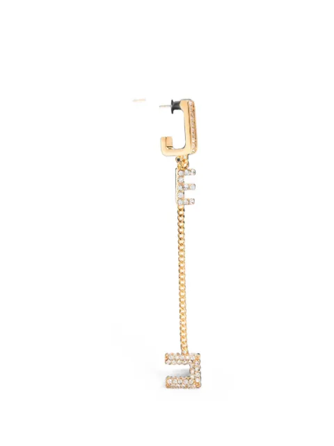 Elisabetta Franchi crystal-embellished drop earrings Gold OR27A67E2