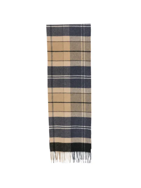 Barbour Inverness Tartan fringed-edge scarf Neutrals USC0322TN39