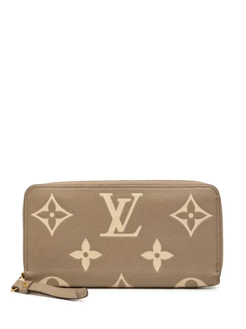 Louis Vuitton Pre-Owned 2010-2026 Bicolor Monogram Empreinte Giant Zippy Wallet long wallets Brown J6WIEY940CSD3RJ9