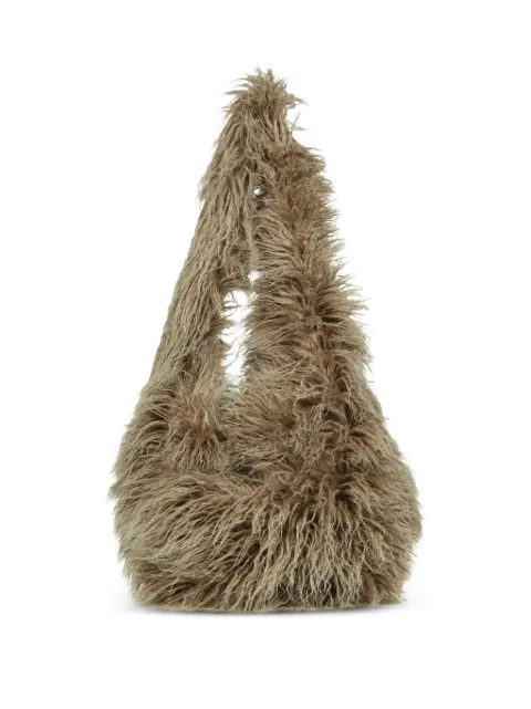 FILTH faux-fur shoulder bag Neutrals FL252BG01BEI