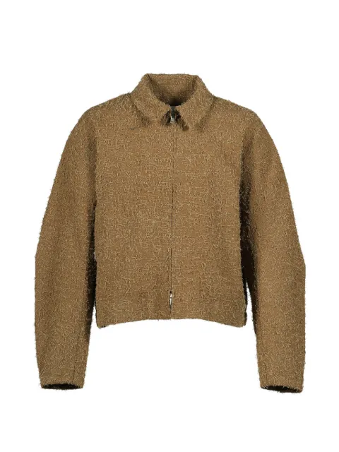 FILTH textured zip-up jacket Brown FL252BL03SAND