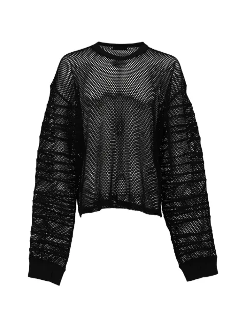 FILTH mesh long-sleeve T-shirt Black FL251CS0LOOSEBLK