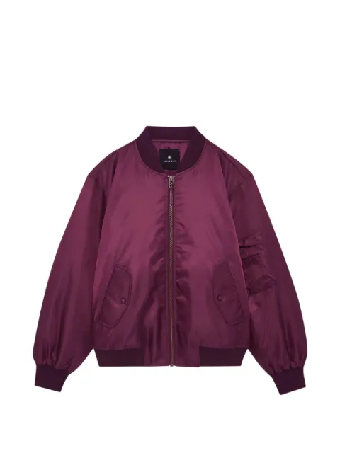 ANINE BING Leon bomber Purple A011090