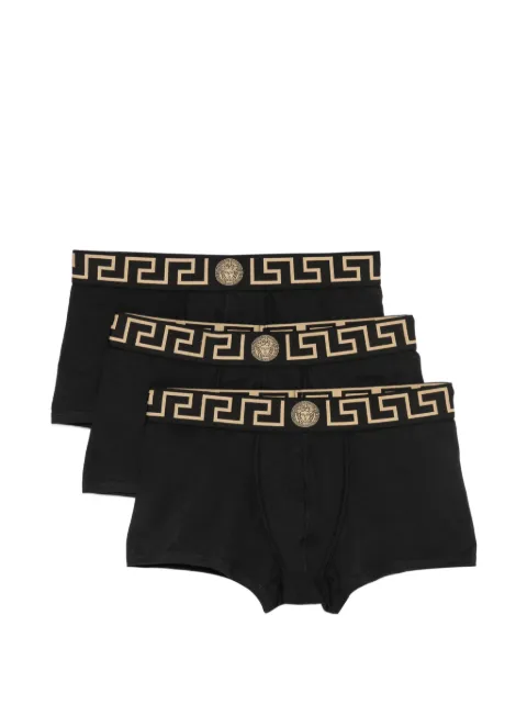 Versace cotton-jersey trunks 3-Pack Black AU103261A10011