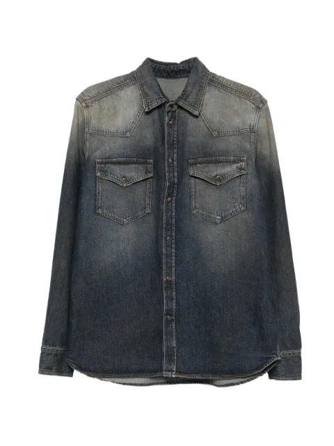 Nine In The Morning faded western shirt Blue 9FW26TB06