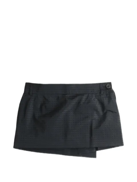 Vivienne Westwood asymmetric checked skirt Black 1K01001DW01JS