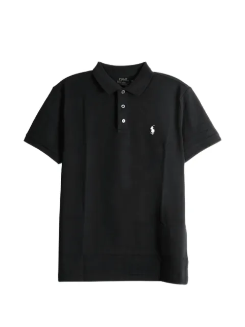 Polo Ralph Lauren logo-embroidered polo shirt Black 710941439040