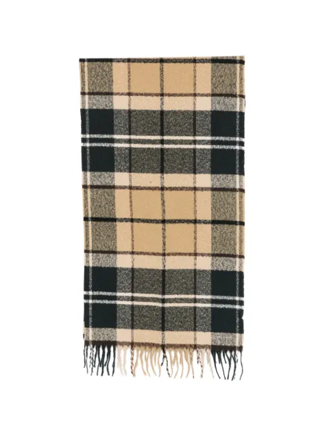 Barbour Deanna Tartan fringed scarf Neutrals LSC0476TN39