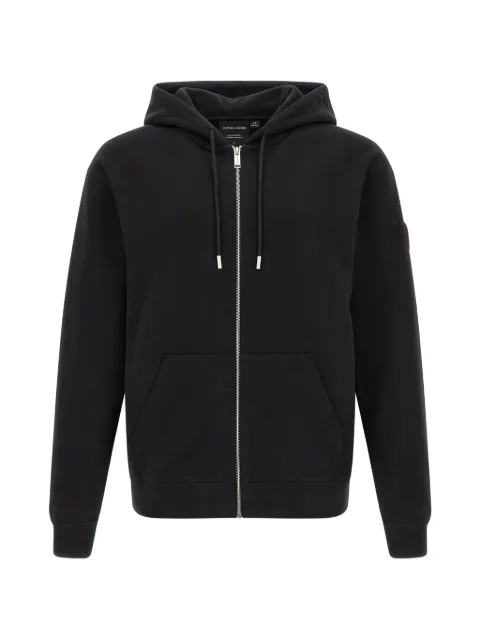 Canada Goose Loon logo-patch zip-up hoodie Black 1384M9061