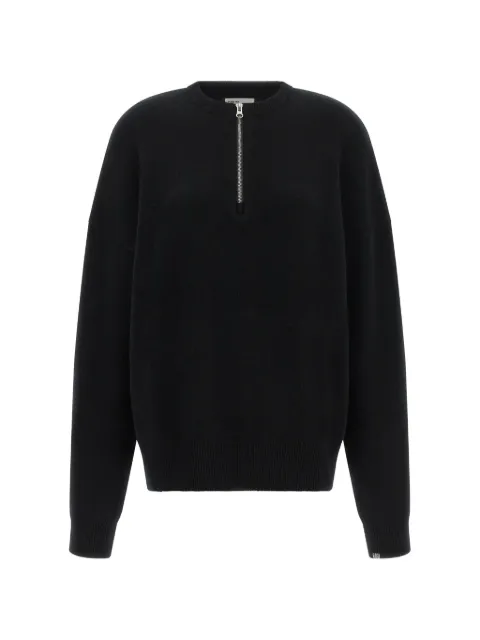 extreme cashmere Like half-zip sweater Black N496
