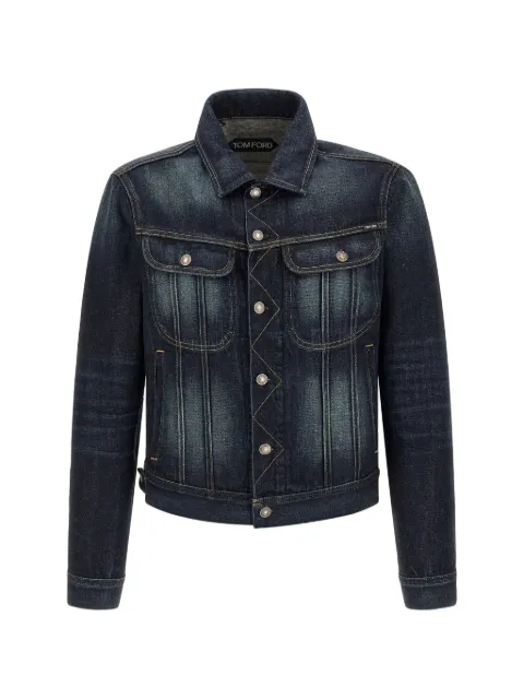TOM FORD Selvedge denim Icon jacket Blue DJI001DMC101UBO