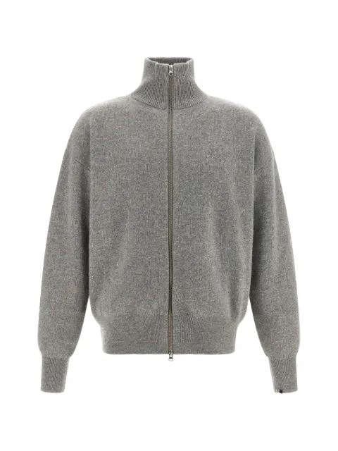extreme cashmere n°319 Xtra Out zip-up cardigan Grey N319