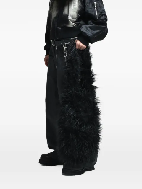 FILTH faux-fur tote bag Black FL252BG01