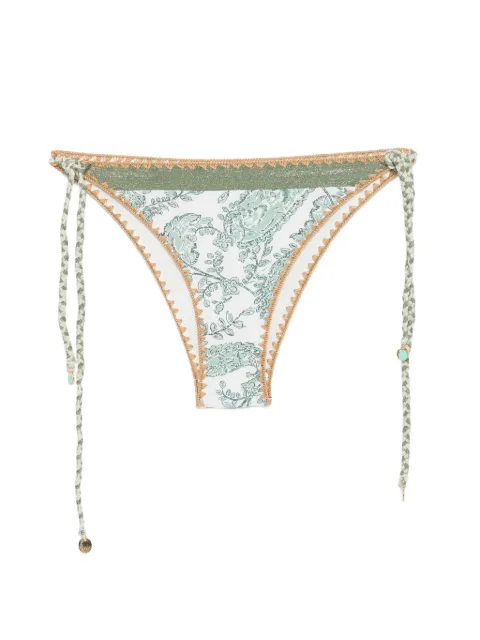 BANANA MOON Blika paisley-print side-tie bikini bottoms Green BLIKANASSIMIA