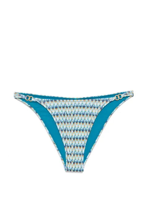 BANANA MOON Cabuya geometric-print bikini bottoms Blue CABUYA
