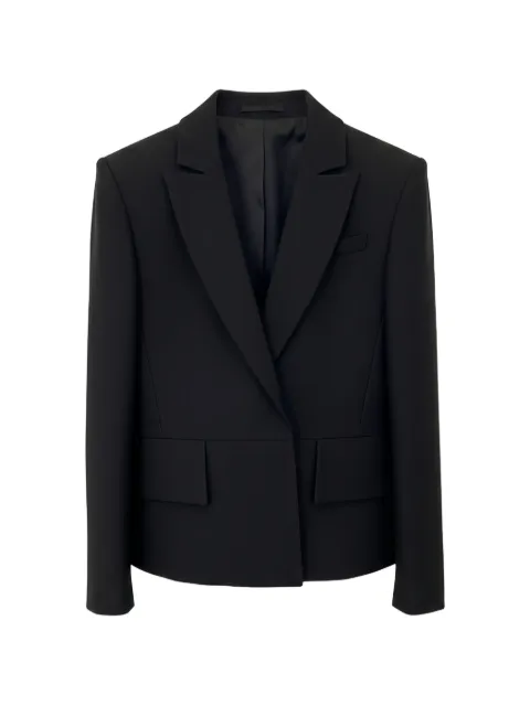 Valentino Garavani single-breasted flap-pocket blazer Black BCE8E21CF