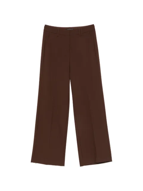 Luisa Cerano pleated wide-leg trousers Brown 648913385600