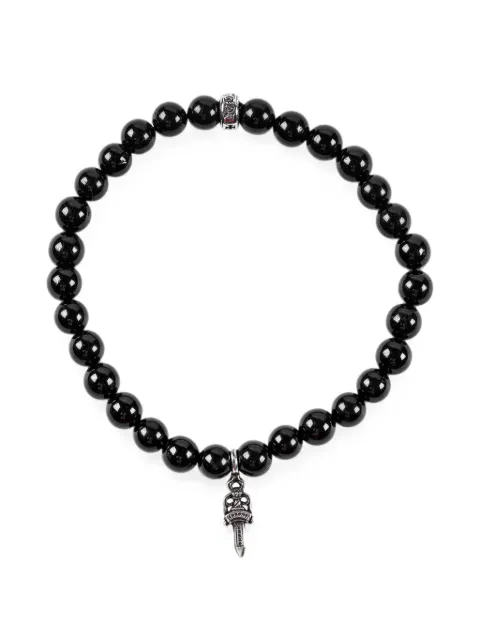 Chrome Hearts Dagger beaded bracelet Black CHRM1591